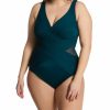 Swimwear * | Special Miraclesuit Plus Size Crossover One Piece Swimsuit 6519089 Black