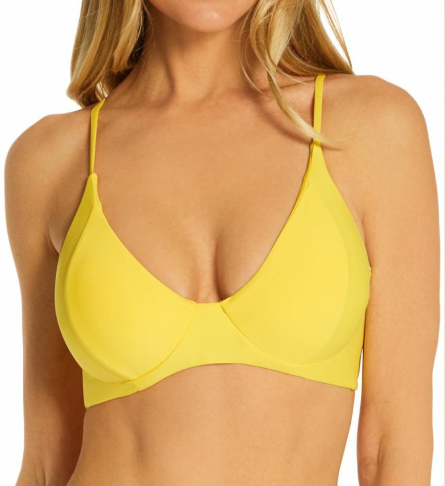 Swim Systems * | Fashionable Swim Systems Maya Underwire Swim Top T516Sn Sunshine