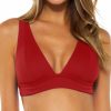 Swimwear * | Discount Becca Fine Line Camilla Over The Shoulder Swim Top 549117 Adobe