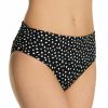 Swimwear * | Less Expensive Pour Moi Hot Spots Fold Over Brief Swim Bottom 3908 Black/White