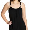 Swimwear * | 100% Guarantee Coco Reef Classic Solids Ultra Fit Tankini Swim Top U95436 Black