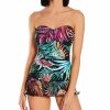 Swimwear * | Sales Profile By Gottex Tropico Bandeau One Piece Swim Dress T2047