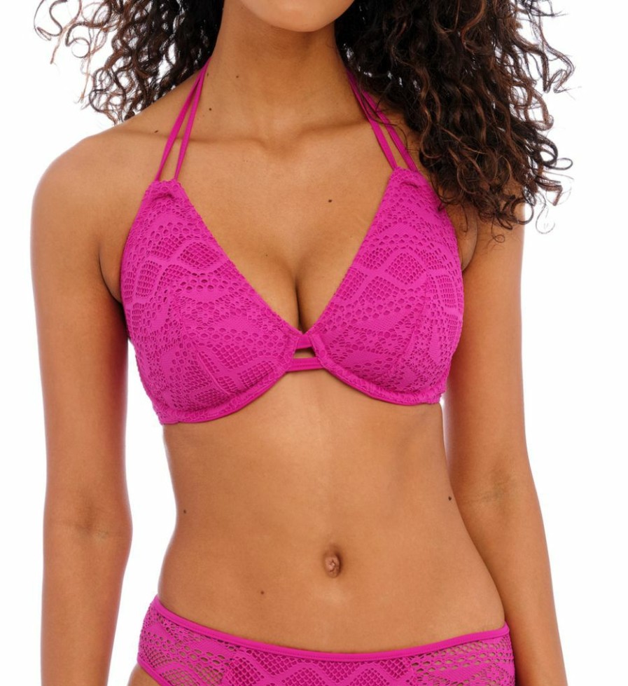 Freya * | Sales Freya Sundance Underwire Bandless Halter Swim Top As3971