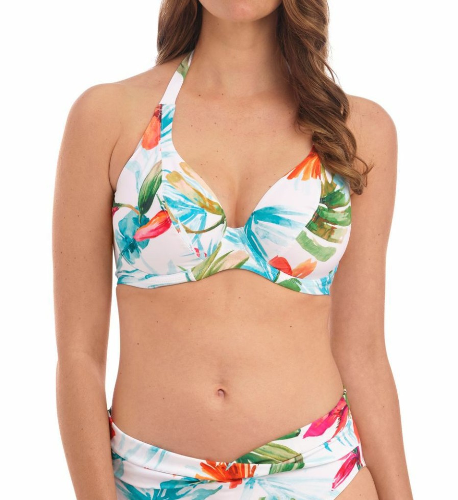 Fantasie * | Exclusive Fantasie Kiawah Island Underwire Halter Bikini Swim Top Fs1204 Aquamarine