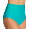 Sunsets * | Classical Sunsets Seaside Aqua Hannah High Waist Swim Bottom 33Bsa Seasideaqua