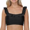 Raisins * | Excellent Raisins Coastline Solids Margarita Swim Top G710046 Black