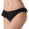 Swimwear * | Fashionable Pour Moi Splash Frill Brief Swim Bottom 6010 Black