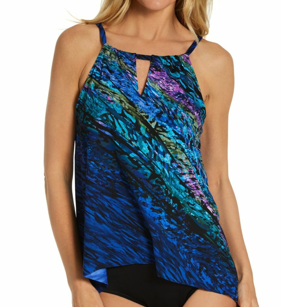 Swimwear * | Discount Miraclesuit Scheherazade Peephole Tankini Swim Top 6529460 Multi