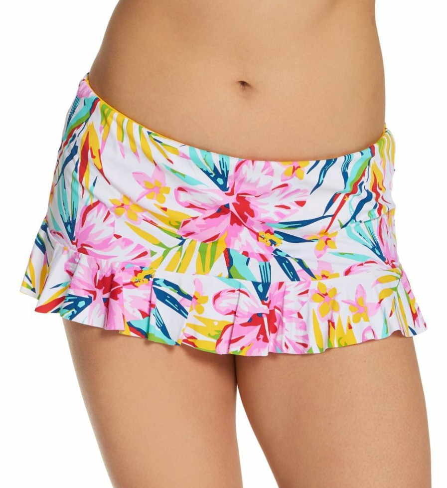 Swimwear * | Reliable Quality Bleu Rod Beattie Beachy Keen Skirted Hipster Swim Bottom B21580 Multi