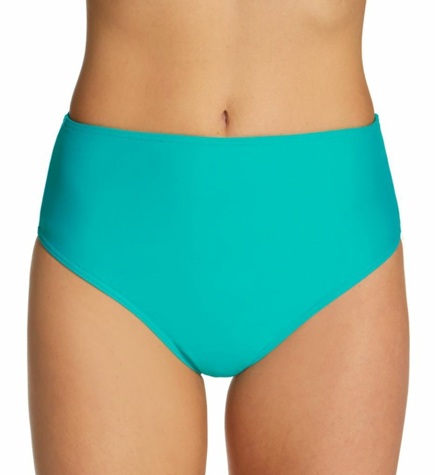 Sunsets * | Exclusive Design Sunsets Seaside Aqua High Road Swim Bottom 30Bsa Seasideaqua