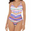 Swimwear * | New Skinny Dippers Prisma Shape Shifter V-Neck One Piece Swimsuit 6533365 Rainbows