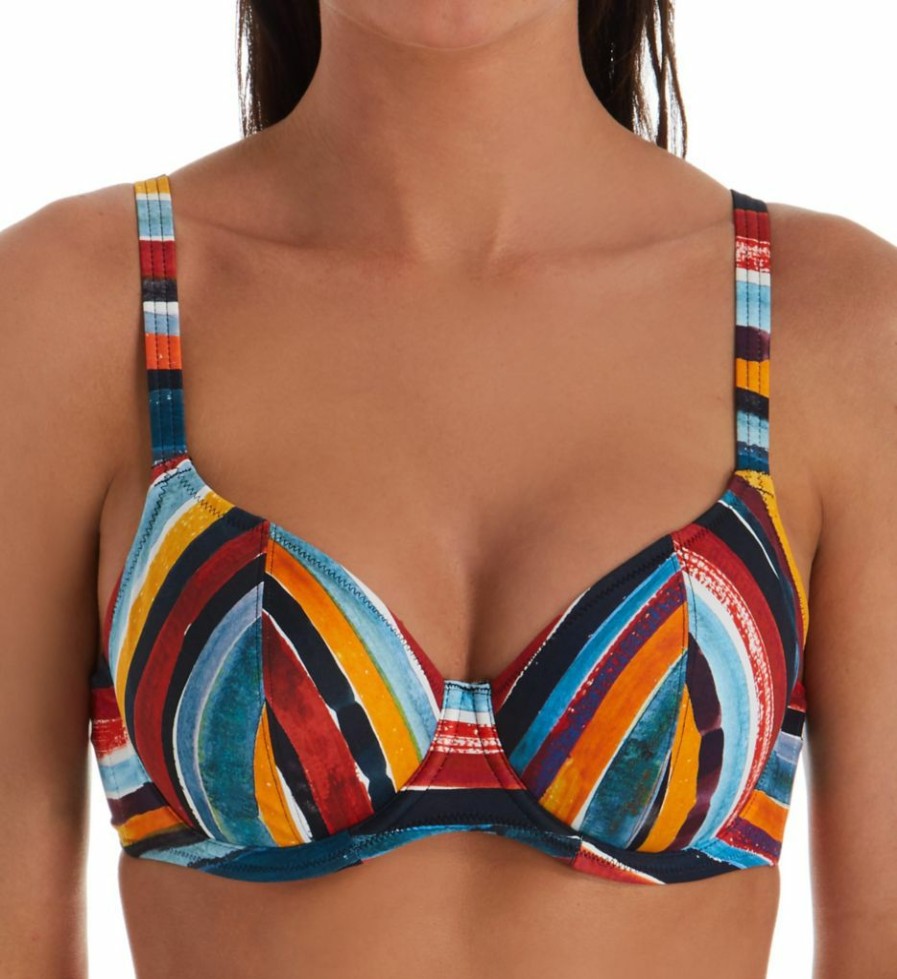 Freya * | 100% Guarantee Freya Bali Bay Underwire Plunge Bikini Swim Top As6780