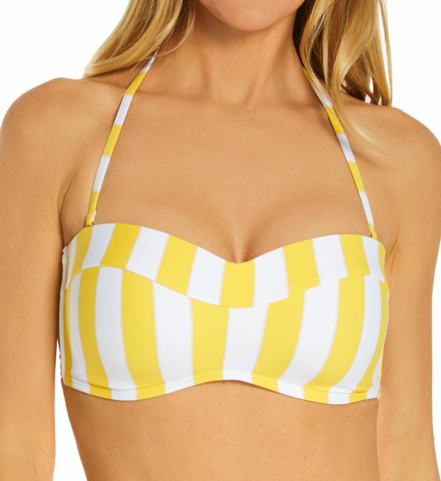 Swim Systems * | Discount Swim Systems Bridget Bandeau Swim Top T525Sb Sunbeam