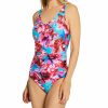 Swimwear * | Exclusive Design Pour Moi Heatwave Scoop Neck Control One Piece Swimsuit 86005 Pacific