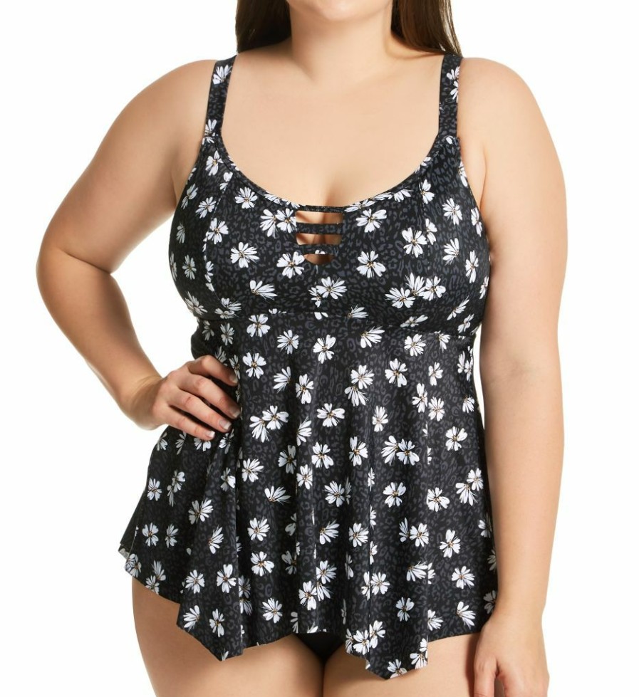 Swimwear * | Exclusive Design Elomi Plain Sailing Tankini Swim Top Es7271 Blackdaisy