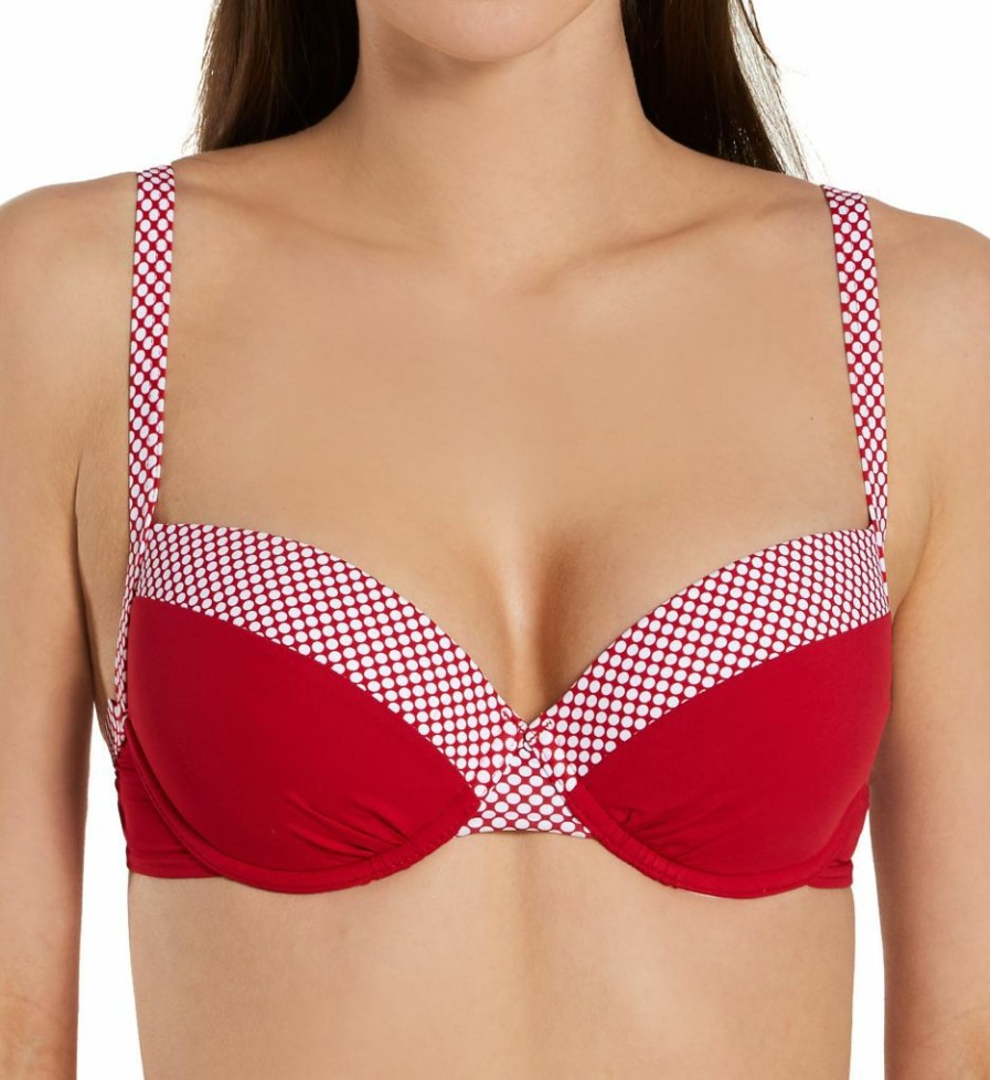 Swimwear * | 100% Guarantee Pour Moi Positano Lightly Padded Underwire Swim Top 182060