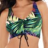 Swimwear * | Shop New Skinny Dippers Bright Lights Shirr Thing Adjustable Crop Swim Top 6533336 Multi