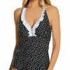 Swimwear * | Excellent Pour Moi Hot Spots Halter Underwire Tankini Swim Top 3907