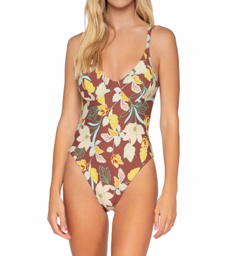 Swim Systems * | Excellent Swim Systems Desert Blooms Jane One Piece Swimsuit P116Db Desertblooms