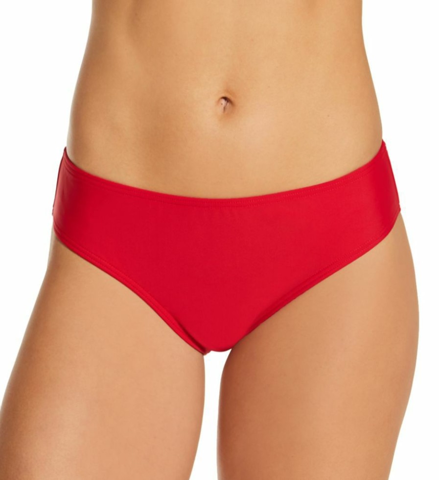 Swimwear * | Best Sale Pour Moi Horizon Brief Swim Bottom 18403 Red/White