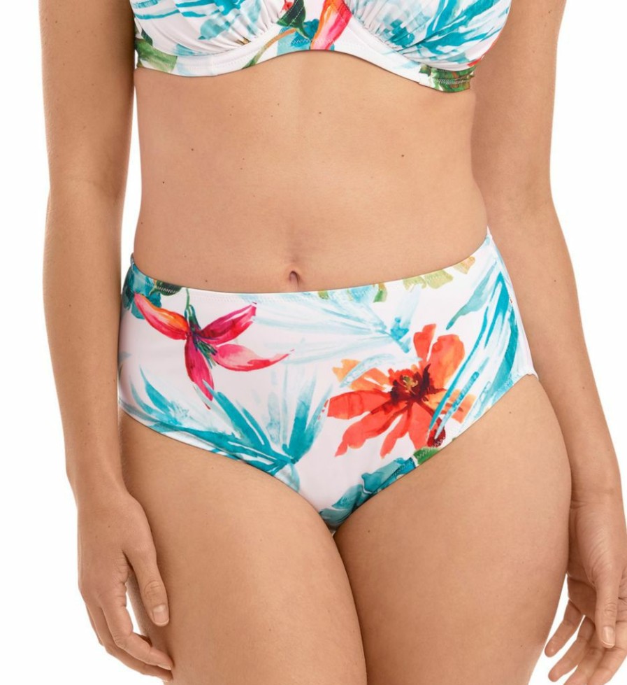 Fantasie * | Excellent Fantasie Kiawah Island High Waist Brief Swim Bottom Fs1278 Aquamarine