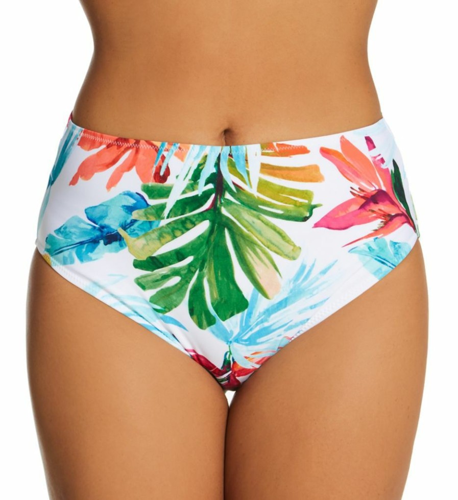 Fantasie * | Excellent Fantasie Kiawah Island High Waist Brief Swim Bottom Fs1278 Aquamarine