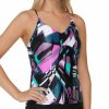 Raisins * | Exclusive Design Raisins Stir It Up Macrame Back Camisole Tankini Swim Top G710973 Blackash