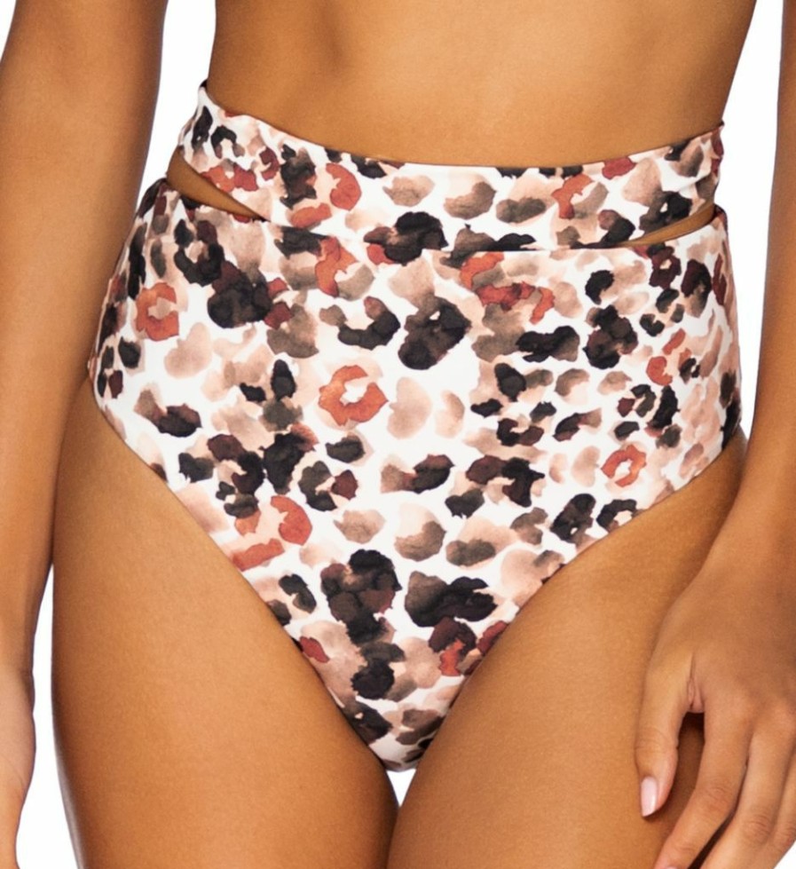 Swim Systems * | Best Sale Swim Systems Cora Tie Back Swim Bottom B375Sr Serengeti