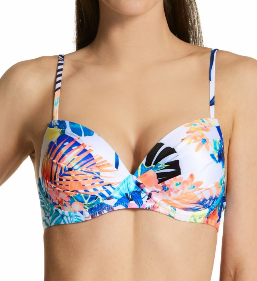 Raisins * | Excellent Raisins Haleiwa Moonshadow Underwire Bra Swim Top G711091 Whitehaven