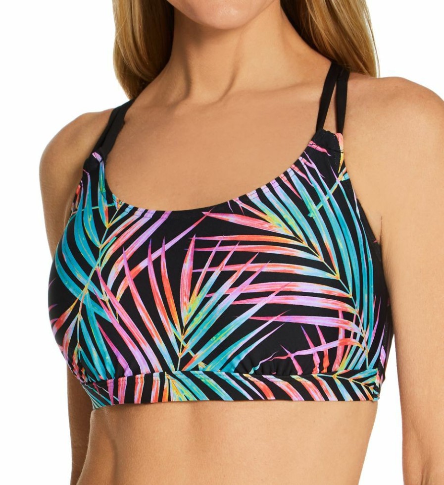 Sunsets * | Fashionable Sunsets Moonlit Palms Taylor Bralette Swim Top 56Mp Moonlitpalms