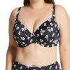 Swimwear * | Exclusive Elomi Plain Sailing Underwire Plunge Bikini Swim Top Es7274 Blackdaisy