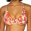 Swim Systems * | Online Discount Swim Systems Pressed Petals Maya Underwire Swim Top T516Pp Pressedpetals