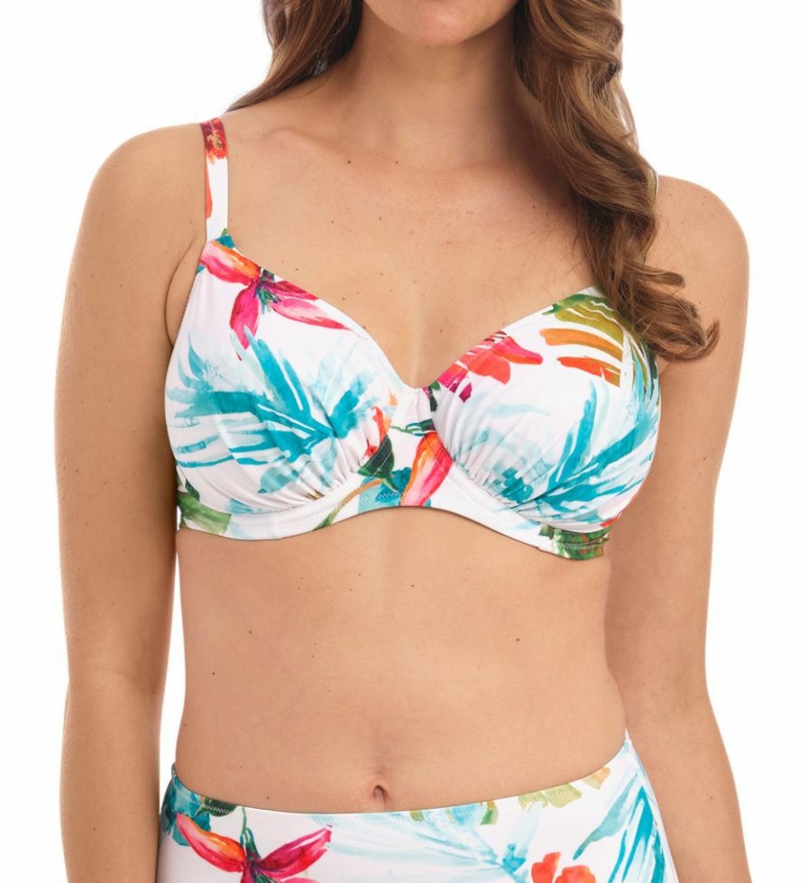 Fantasie * | Closeout Sale Fantasie Kiawah Island Underwire Full Cup Bikini Swim Top Fs1201 Aquamarine