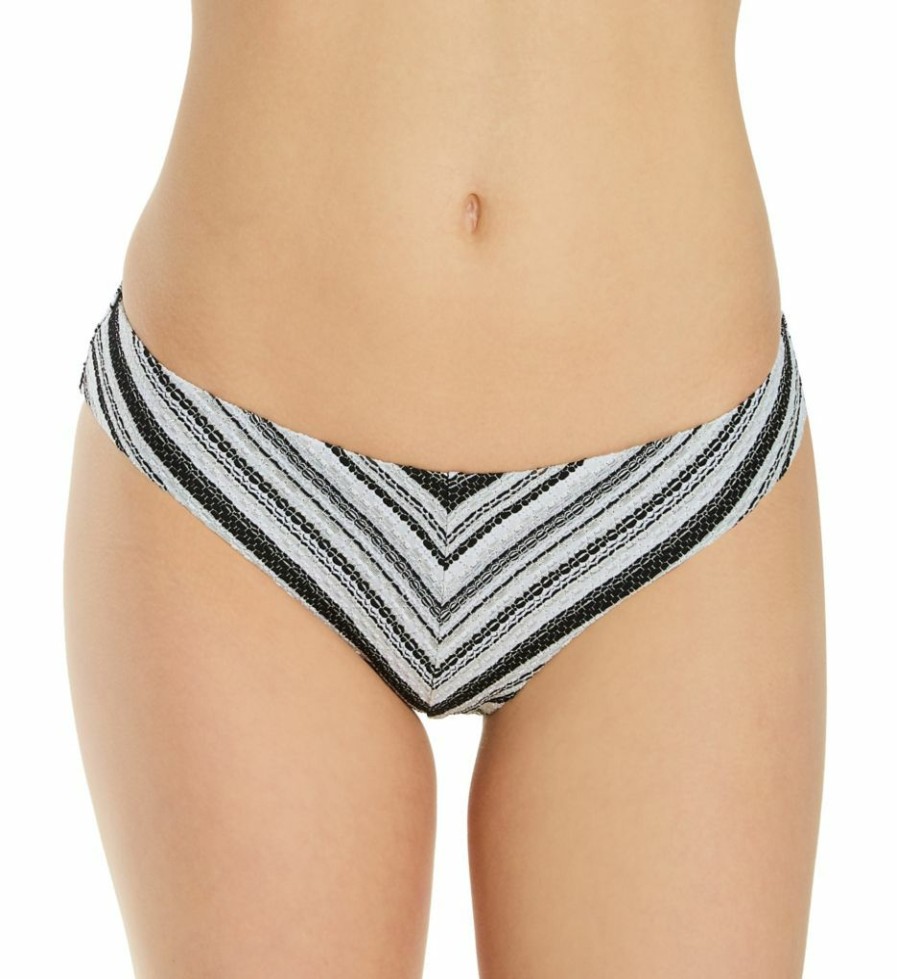 Swimwear * | Excellent Becca Symphony Adela Hipster Swim Bottom 424217 Black/White