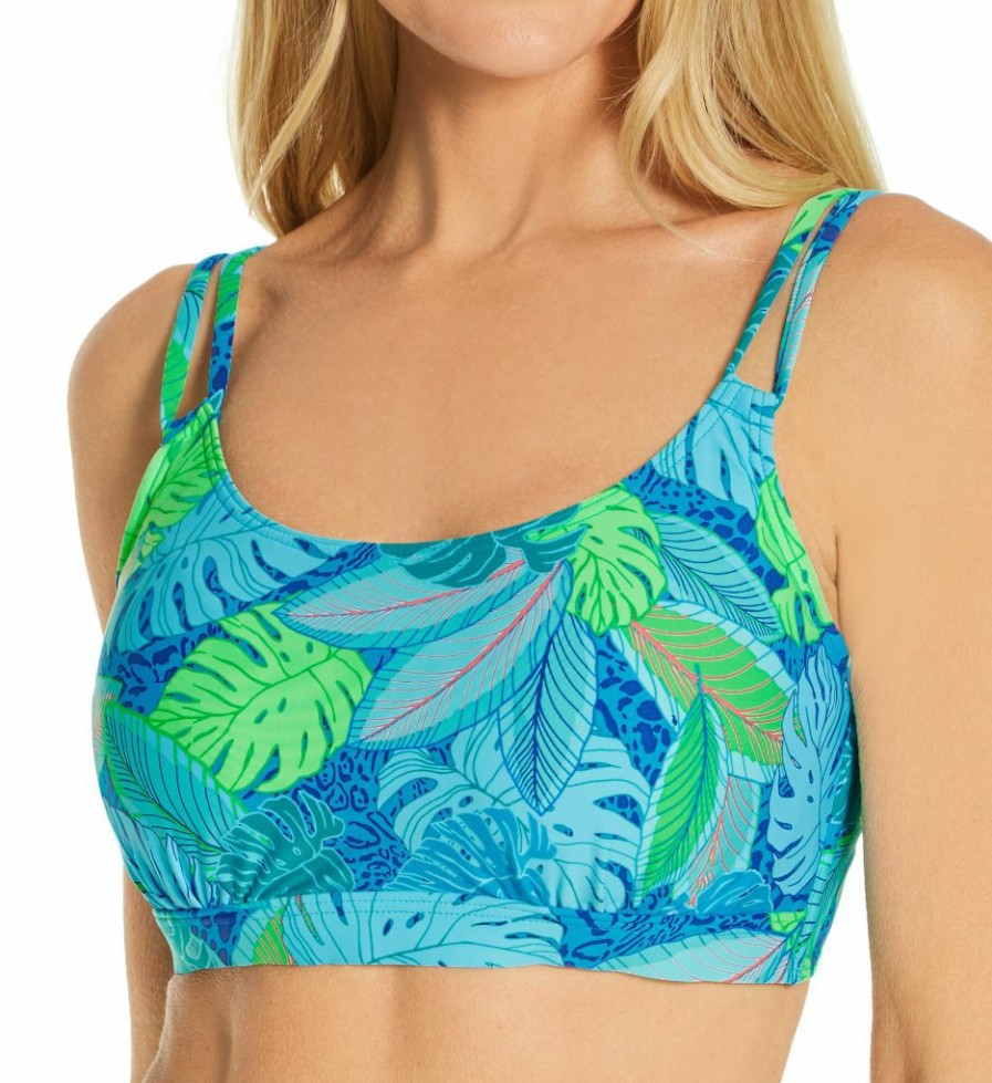 Sunsets * | Best Sale Sunsets Wild Palms Taylor Bralette Swim Top 56Wp Wildpalms