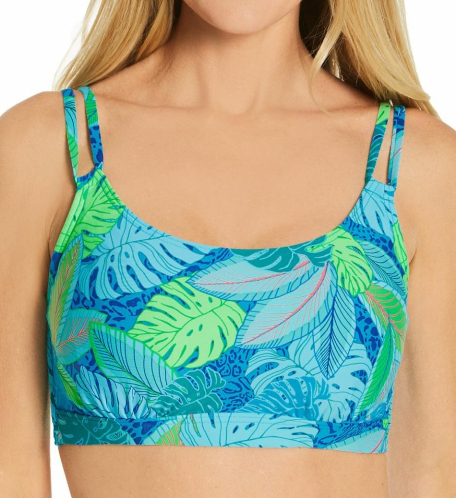 Sunsets * | Best Sale Sunsets Wild Palms Taylor Bralette Swim Top 56Wp Wildpalms