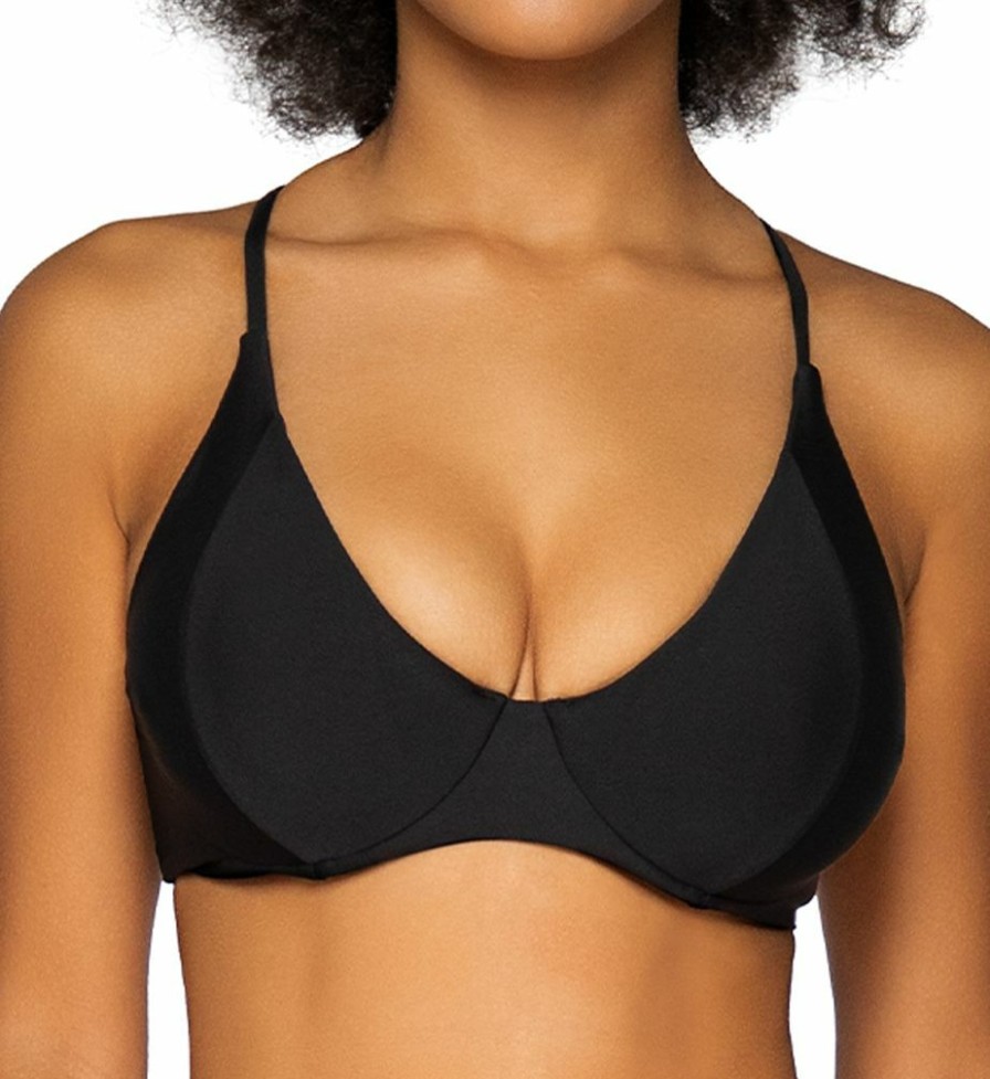 Swim Systems * | Exclusive Design Swim Systems Maya Underwire Swim Top T516B Black