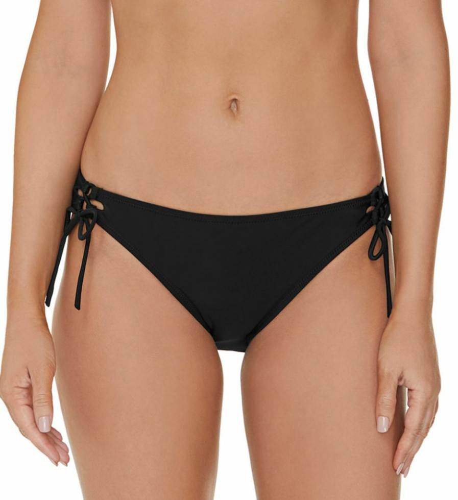 Raisins * | Fashionable Raisins Coastline Solids Sweet Side Swim Bottom G710019 Black