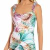 Swimwear * | Fashionable Profile By Gottex Tropico D/E Cup Tankini Swim Top T1D18 Multi