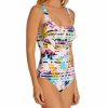 Swimwear * | Reliable Quality Anita Miami Stripes Chloe One Piece Swimsuit 7740 Original