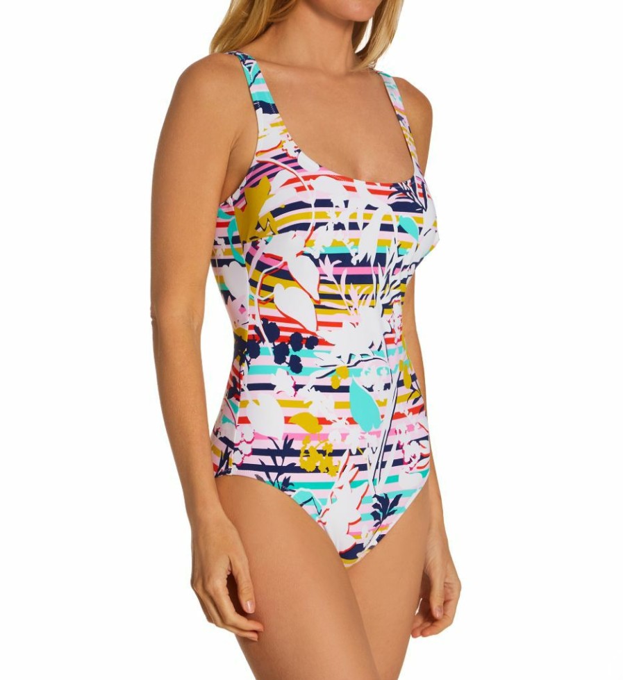 Swimwear * | Reliable Quality Anita Miami Stripes Chloe One Piece Swimsuit 7740 Original