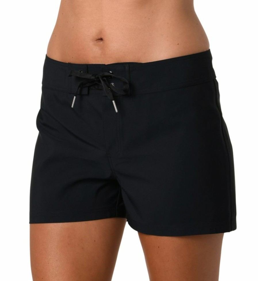 Swimwear * | Fashionable Jantzen Sporty Solids 3 Inch Boardshort 221220H Black