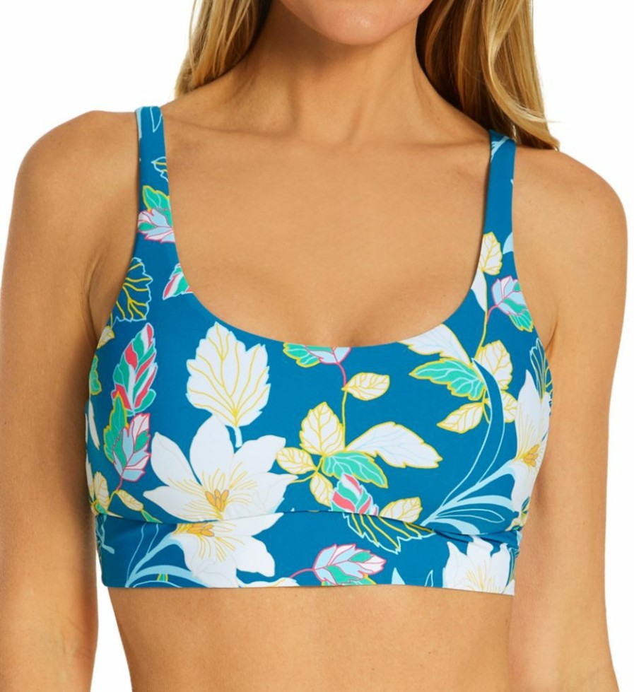 Swim Systems * | Online Discount Swim Systems Beach Botanicals Teagan Tank Swim Top T532Bb Beachbotanicals