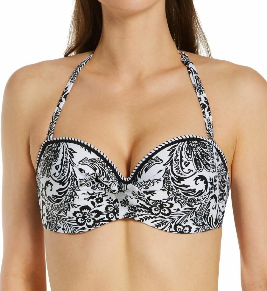 Swimwear * | Reliable Quality Lise Charmel La Bandana Antigel Strapless Bandeau Bikini Top Ebb7194