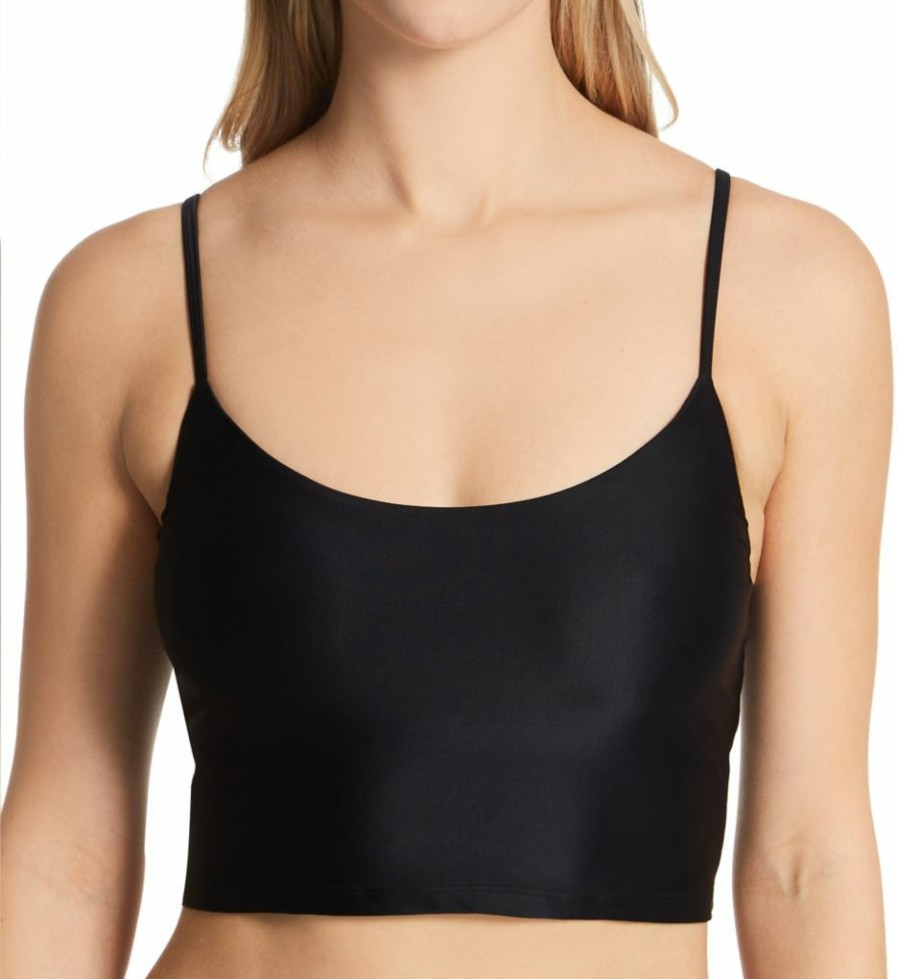 Swimwear * | Classical Body Glove Smoothies Norah Crop Swim Top 506167 Black