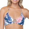 Raisins * | Exclusive Raisins Not So Bora Bora Costa Reversible Bra Swim Top E710890 Oasis